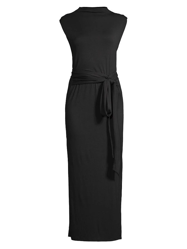 Eden Sleeveless Sash Maxi Dress