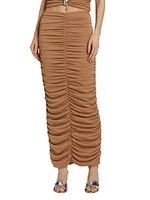 Roma Ruched Maxi Skirt