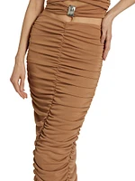 Roma Ruched Maxi Skirt