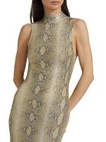 Morrell Python Crystal Maxi Dress