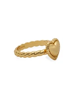 Goldtone Heart Ring