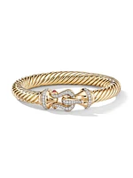 Buckle Cablespira Bracelet in 18K Yellow Gold