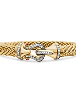 Buckle Cablespira Bracelet in 18K Yellow Gold