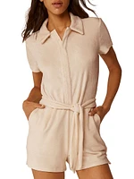 Tropez Tie-Waist Terry Romper