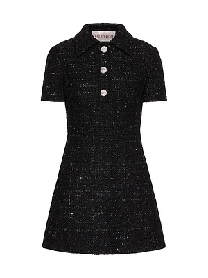 Glaze Tweed Short Dress