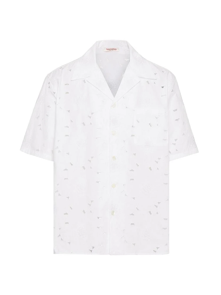 San Gallo Cotton Bowling Shirt