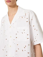 San Gallo Cotton Bowling Shirt