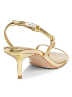 Heloise 55MM Metallic Leather Slingback Sandals