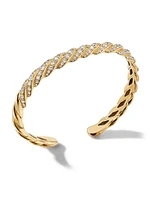 Pavéflex Bracelet 18K Yellow Gold