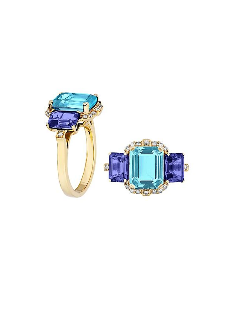 Gossip 18K Yellow Gold & Multi-Gemstone Ring