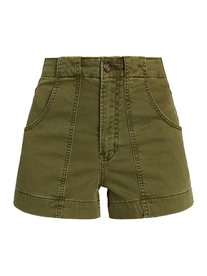 Clean Utility Stretch Twill Shorts