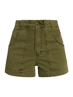 Clean Utility Stretch Twill Shorts