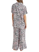 2-Piece Oversized Floral Pajama Set