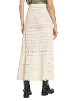 Josh Cotton Crochet Maxi Skirt