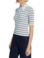 Sydney Striped Knit Polo