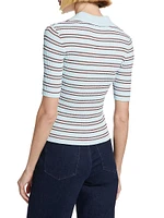 Sydney Striped Knit Polo