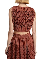 Raina Eyelet Top