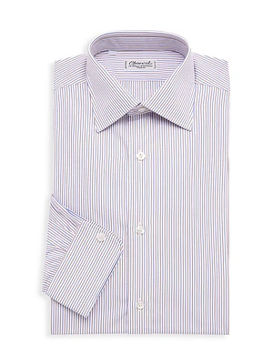 Striped Cotton Dress Shirt