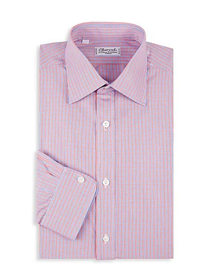 Plaid Check Cotton Dress Shirt