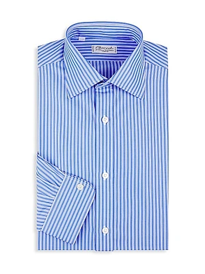 Striped Cotton Dress Shirt