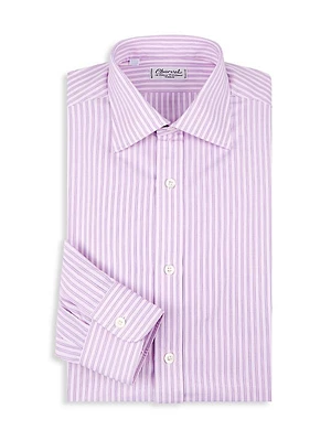 Striped Cotton Dress Shirt