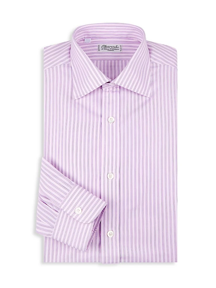 Striped Cotton Dress Shirt