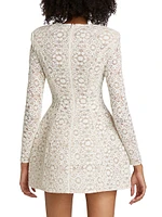 Courtney Blanc Lace Bow Minidress