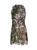 Leona Floral Embroidered Minidress