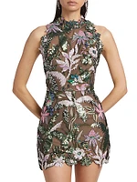 Leona Floral Embroidered Minidress