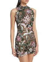 Leona Floral Embroidered Minidress