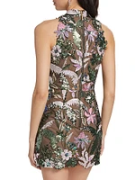 Leona Floral Embroidered Minidress