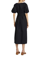 Alora Belted Cocoon Midi-Dress