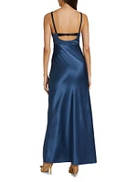 Depeche Silk-Blend Satin Balconette Gown