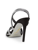 Juniper 100MM Studded Satin High-Heel Sandals