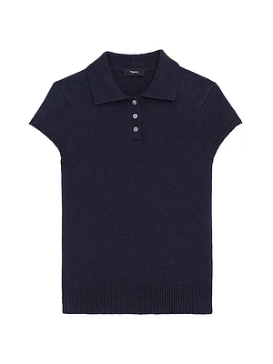 Knit Cotton & Wool Polo