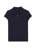 Knit Cotton & Wool Polo