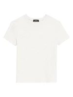 Tiny Tee Fitted Cotton Slub Knit T-Shirt