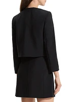 Tailored Open-Front Jacket