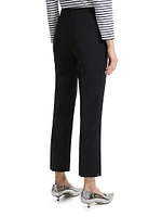 Pintuck Straight-Leg Trousers