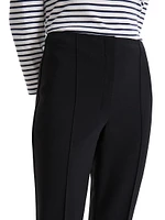 Pintuck Straight-Leg Trousers