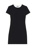 Ringer Crewneck Shift Minidress