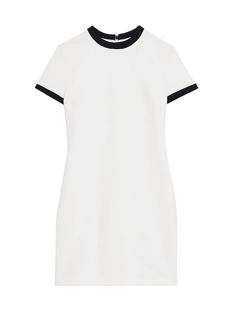 Ringer Crewneck Shift Minidress