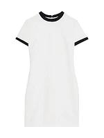 Ringer Crewneck Shift Minidress