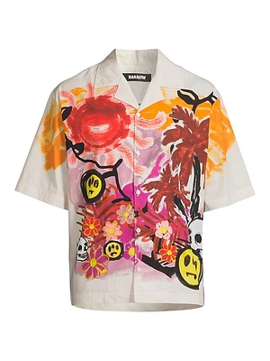 Sunny Skull Beach Short-Sleeve Shirt