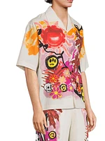 Sunny Skull Beach Short-Sleeve Shirt