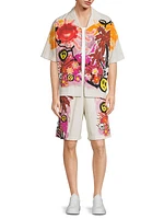 Sunny Skull Beach Short-Sleeve Shirt