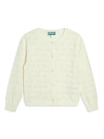 Little Boy's & Logo Knitted Cardigan