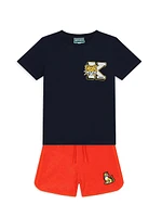 Little Boy's & Tiger Terry Towel Shorts