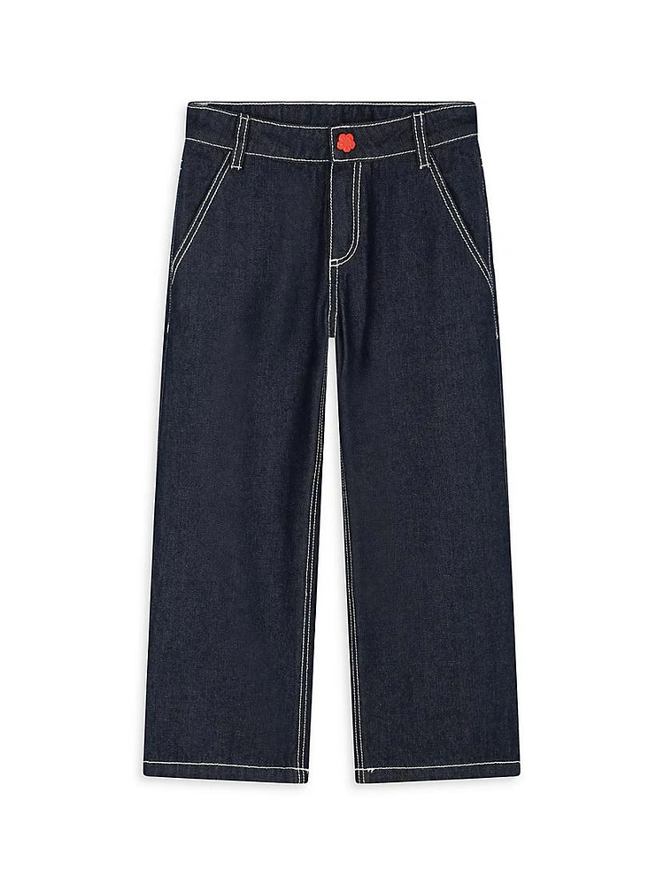 Little Boy's & Straight-Leg Denim Pants