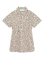 Little Girl's & Floral Cotton Shirtdress